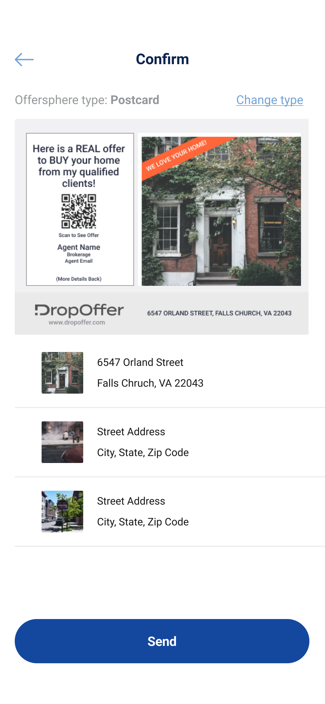 Drop Offer concept 3