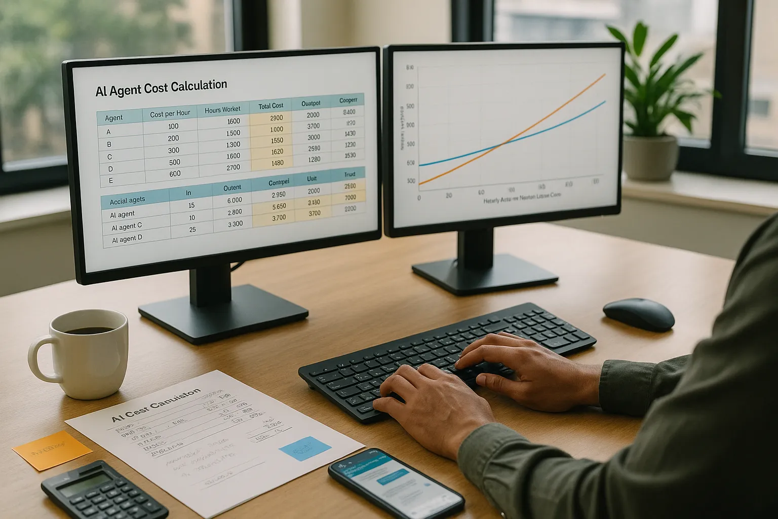 Agent Hourly Rates: Calculating Work Output Divided by Cost