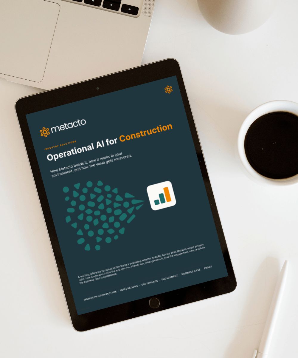 Operational AI for Construction