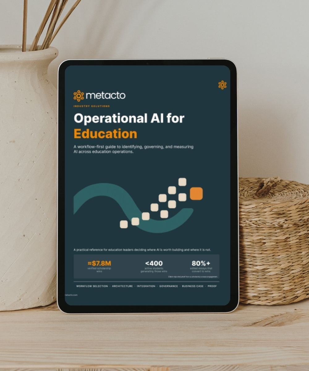 Operational AI for Education