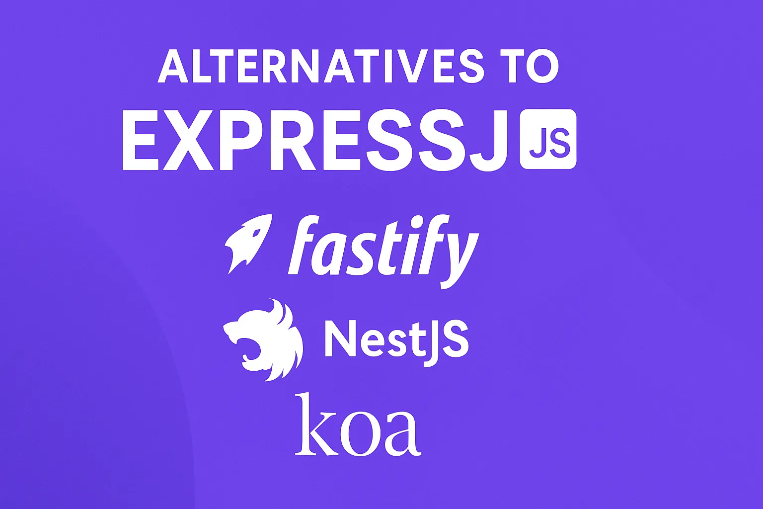 Top ExpressJS Alternatives & Competitors in 2024 - A Detailed Comparison logo