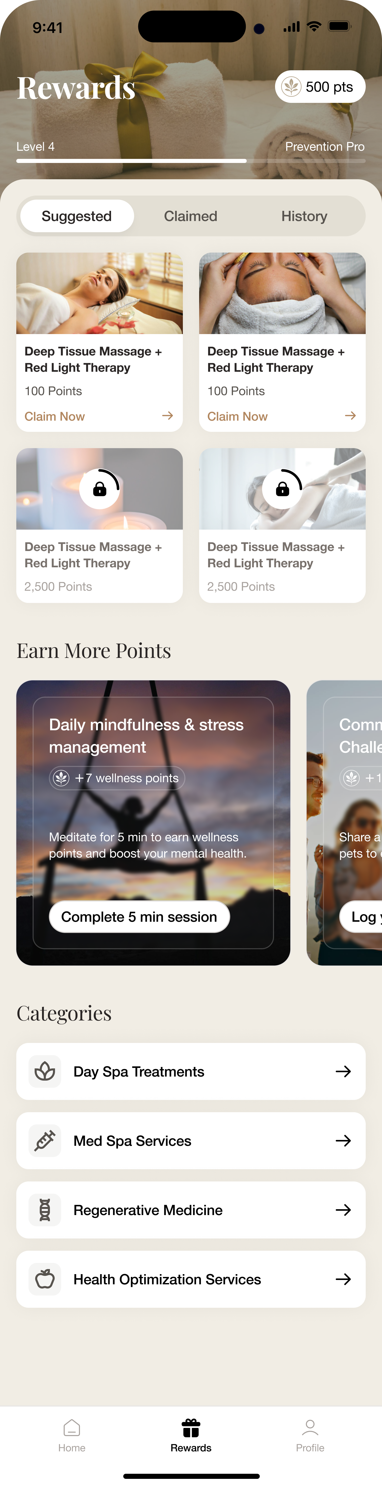 Rewards after redesign
